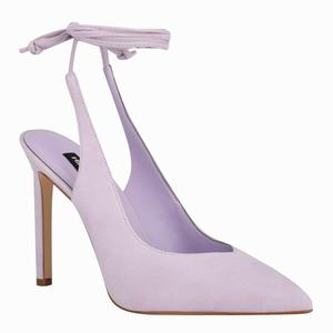 Nine West Talon Ankle Wrap Dress Pumps - Light Purple - Ireland (DZ7934856)